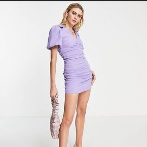 & Other Stories Rouched Lavender Dress